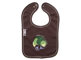 organic bib - kakapo - chocolate