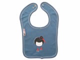 organic bib - oyster catcher - blue berry