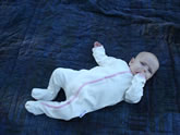 footed playsuit - natural : gorgeous organic cotton babywear