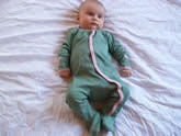 footed playsuit : cute organic cotton babywear