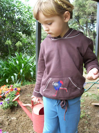 hoody - pukeko : organic cotton sustainable style for kids