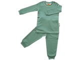 organic 2 piece pajamas - green bay