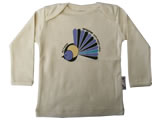 organic envelope neck t-shirt - natural - fantail